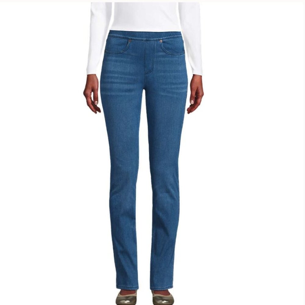 Women's Starfish Light Indigo Mid Rise Straight Leg Jeans